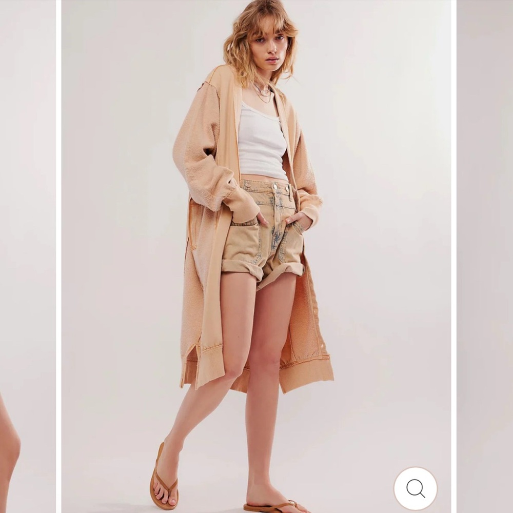 We The Free dreamy cardi Oversized Beige Cardigan Sweater Size M